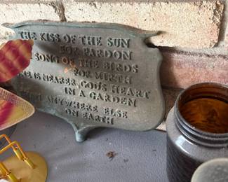 Garden Poem Plaque