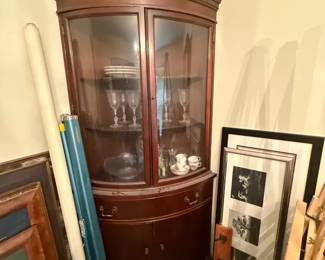 Bow Front China Cabinet