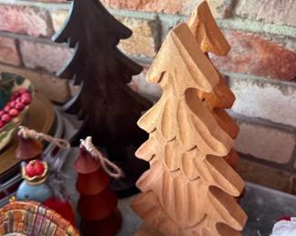 Wooden Tree Figurines