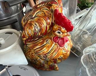 Ceramic Rooster Figurine