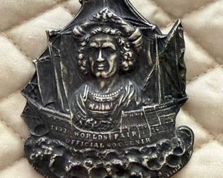 Sterling Worlds fair brooch pin