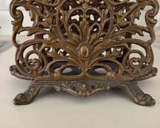 Brass letter holder