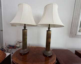 Antique pair lamps