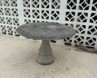 Vintage concrete outdoor table