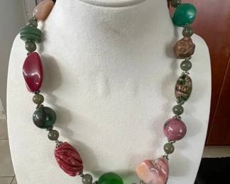 BBS002 - Hodgepodge Big Beautiful Necklace By Myrna Lee Chang