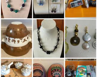 BEADED BEAUTY SALE CTBids Online Auction • Bidding Ends 08/13/26 • Pickup 08/15/26 This Beaded Beauty estate auction features exquisite necklaces, pendants and earrings delicately handcrafted by Artist Extraordinaire Myrna Lee Chang. She is a Kauai-born artist famous for her unique pieces of jewelry which were designed using old, rare stones, beads, pearls and other beautiful materials. Custom made collectible, timeless works of art. Her jewelry is seen in many luxury hotel boutiques and galleries around Hawai'i. You will also find other fine jewelry pieces, vintage video games & systems, collectibles, Asian wood masks, vintage Pyres, Pokemon, household goods, vintage ceramics, clothing, Chinese turquoise and jade figurines and so much more! Happy bidding!
