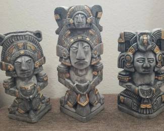 BBS517- 3 Mesoamerican Statues