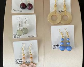 BBS033 - Myrna Lee Chang Assorted Earrings Featuring Cherry Blossoms
