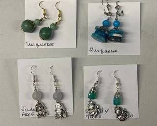 BBS123 - Myrna Lee Chang Lucky Neko & Other Assorted Vintage Earrings