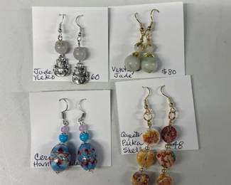 BBS135 - Myrna Lee Chang Lucky Neko & Other Assorted Vintage Earrings