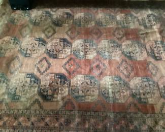 Afghani,  likely Turkmen Esari. (8’1” x 9’6”)