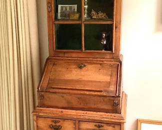 Antique French Provincial pine secretary
