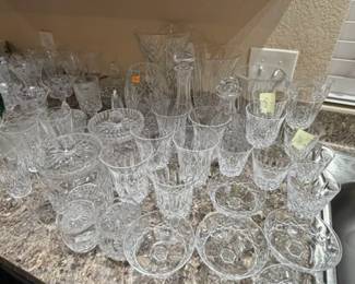 Waterford Hand Cut Lead Crystal Lismore Pattern - Variety of Glasses, Serving Pieces and Decorative Pieces