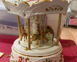 Lenox Holiday Collection: Santa Millenium Centerpiece, Porcelain Carousel Music Box, Dinnerware and Variety of Serving Pieces