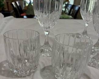 Mikasa Heavy Crystal Glasses, Park Lane Pattern - Variety of Sizes
