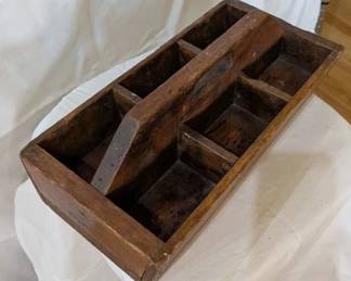 Antique Wood Tool Caddy