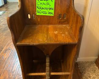 This is a Three-Way. It turns one way and is a Rocking Horse, then another way and it is a School Desk and Lastly it stands up and is a High Chair. Very COOL!!