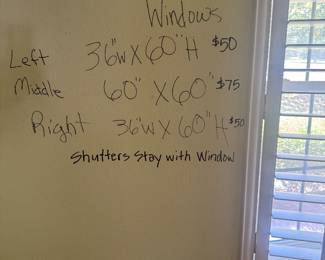 Pella Windows with shutters