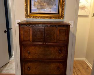 1920’s Pooley Antique radio cabinet