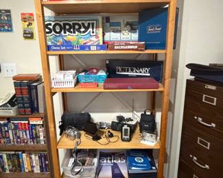 Various Board Games and Cameras