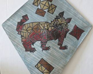 Abstract geometric dog kite med res