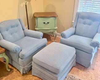Small Occasional Chairs w/Ottoman