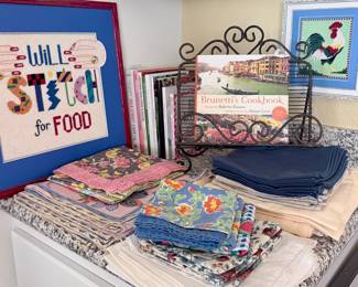 Linens & ‘Will Stitch for Food’