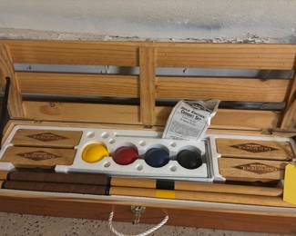 Exceptional Wooden Croquet Set