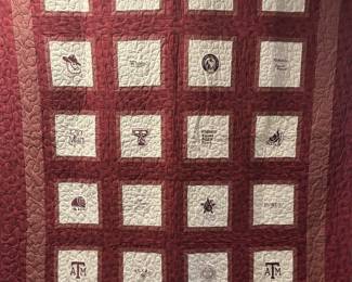 Custom Made Texas A&M Quilt