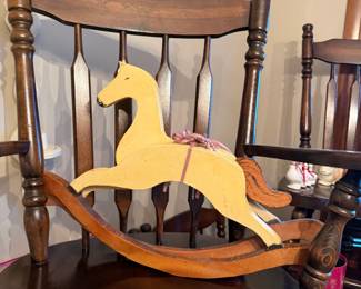 Cutest hand crafted rocking horse.