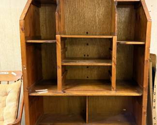 Very large hand-crafted pine shelf/entertainment center