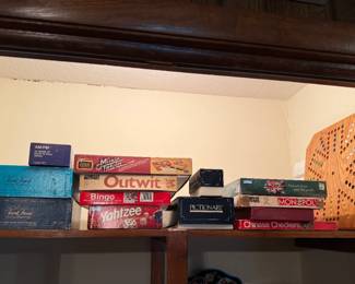 Vintage board games.