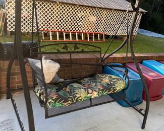 Great metal swing with canopy that has never been installed.  