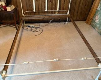 Iron Bed Full Size with Mattress set and slats