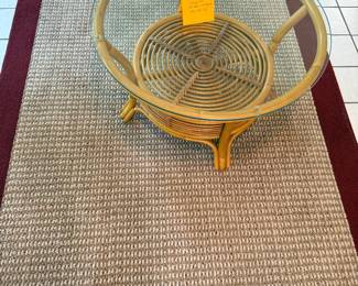 Rattan coffee table