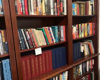 Library of books, military history, signed books, fiction, etc BOOKSHELVES ARE FOR SALE