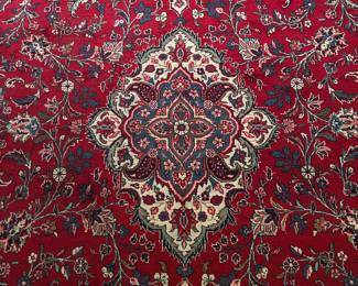 Medallion detail: Persian (Sarouk) Arak wool rug 7’2” x 10 