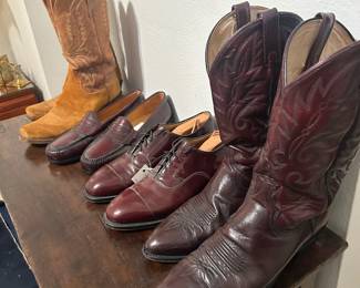 Tony Lama boots 9.5, 10, Leather Oxford shoes.