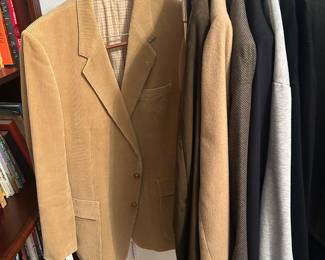 Suede and corduroy sports jackets, more