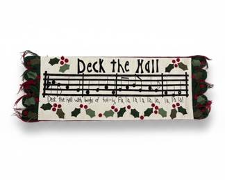 Deck the Halls Hand-Hooked Wool Christmas Runner