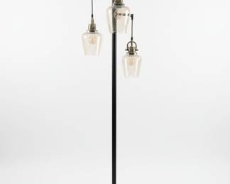 Basia Antique Brass 3-Light Floor Lamp