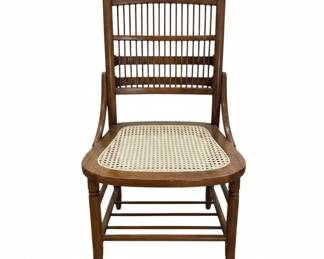 Antique Spindle Back Cane Seat Chair