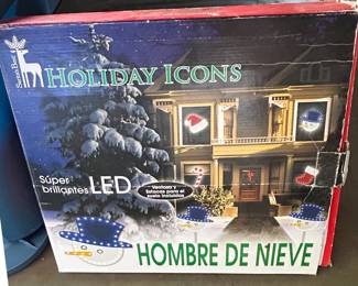 Santa's Best Holiday Icons LED Snowman Decoration