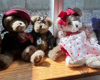 Collection of Three Vintage Boyds Bears Plush