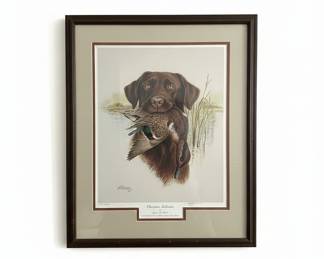 James A. Killen Chocolate Labrador Limited Edition Print