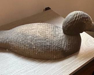 Vintage Hand-Carved Wooden Duck Decoy