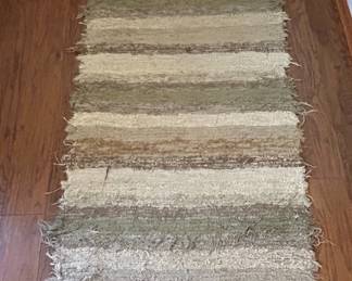 Striped Cotton Rag Runner Rug