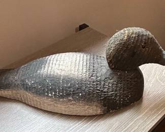 Vintage Hand-Carved Wooden Duck Decoy