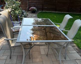 5-Piece Metal Frame Sling Patio Dining Set