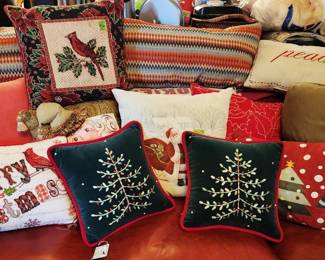 Pillows - everyday and Christmas